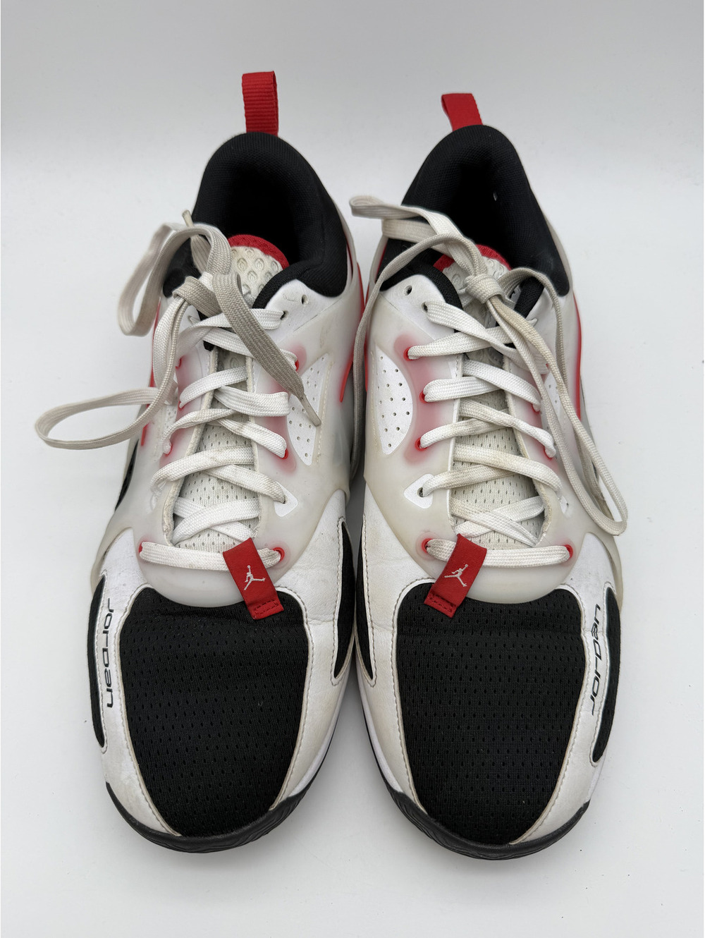 Jordan Men's Athletic Sneakers Black White Red Size 11.5